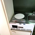 ミニキッチンクリーニング後。油汚れもキレイに取り除かれキレイになった状態の写真