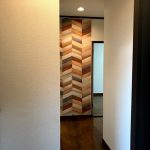 玄関のアクセントクロスの事例写真